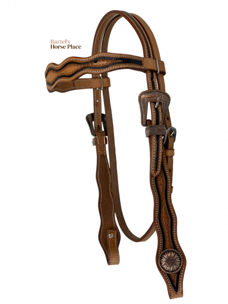 Wave and Blackband Headstall